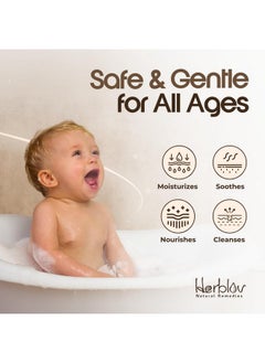 Herblov Oatmeal Soap - Natural Oatmeal & Honey Goat Milk Soap Bar - Face & Body Wash for Eczema, Psoriasis, Dry, Itchy, Sensitive Skin Relief - Unscented Soap Great for Kids, Babies - Handcrafted, Made in USA  - Image 2