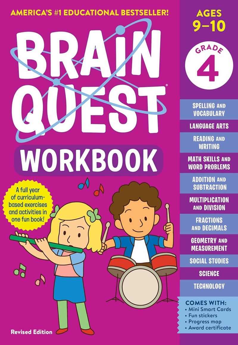Brain Quest Workbook: 4th Grade (Revised Edition) - Image 1
