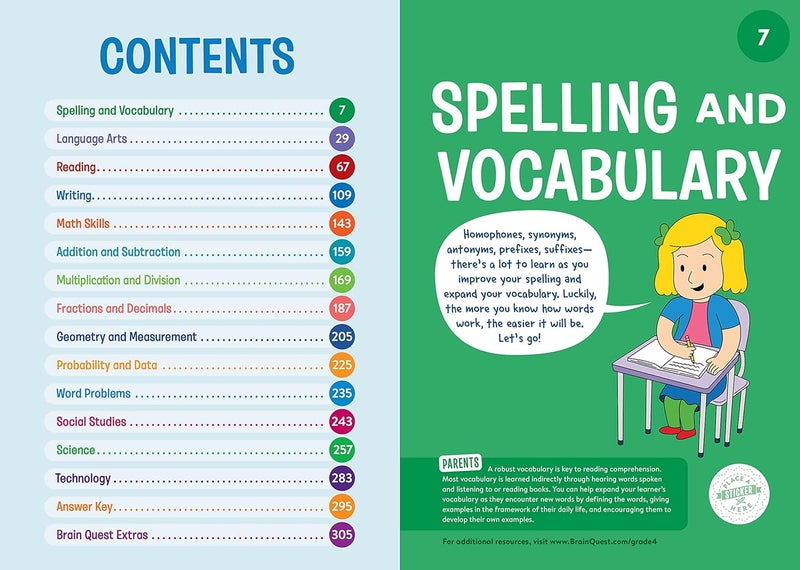 Brain Quest Workbook: 4th Grade (Revised Edition) - Image 3