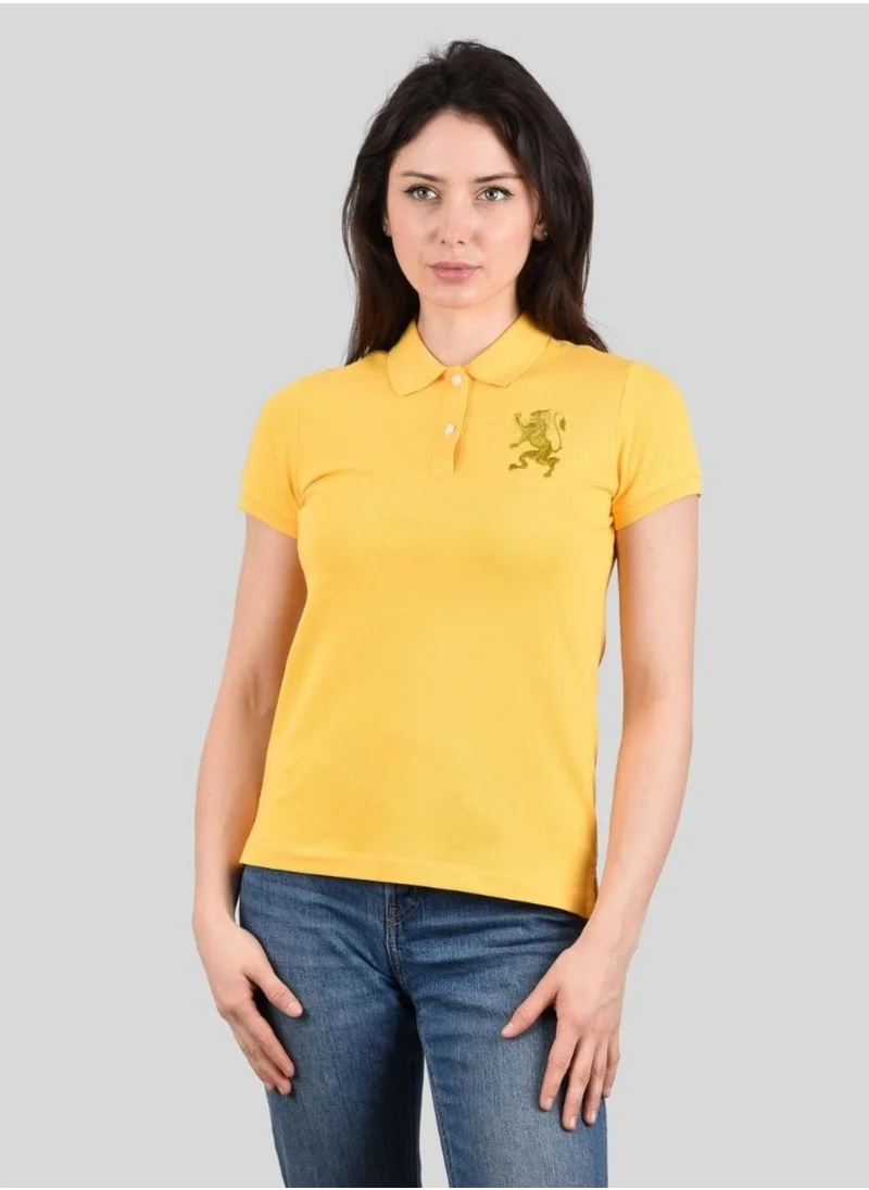جيوردانو Women's Lion Polo - Yellow