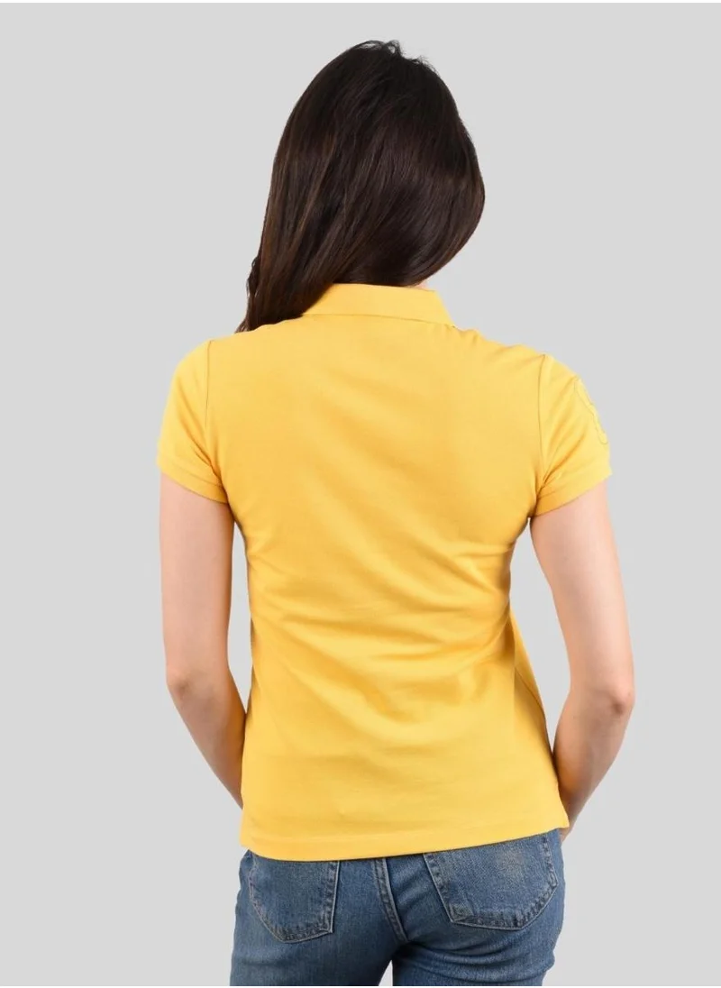 جيوردانو Women's Lion Polo - Yellow