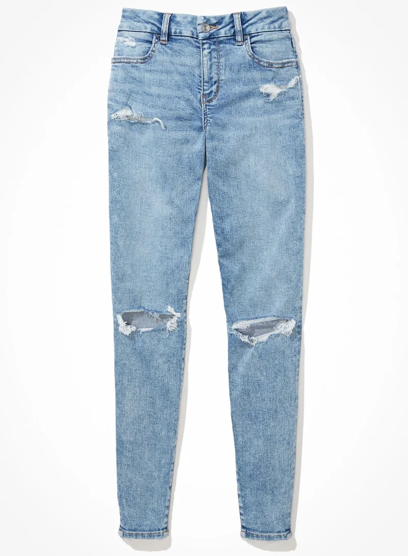 American Eagle Ripped High Waist Jeggings