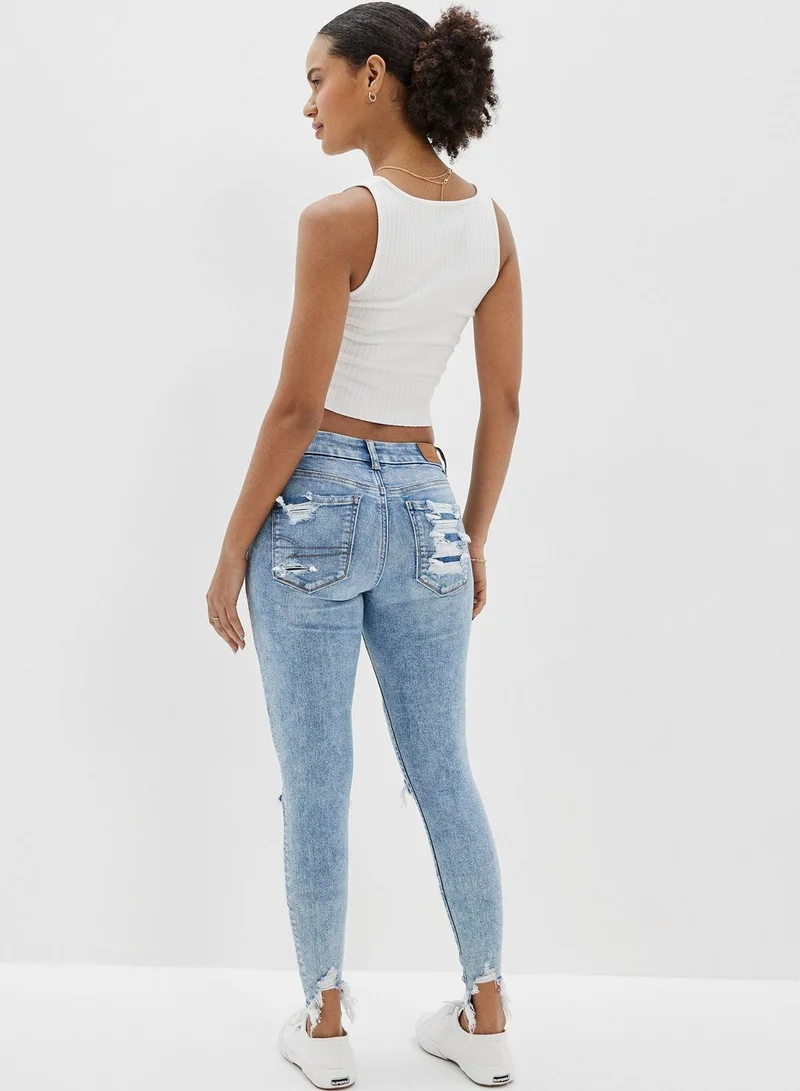 American Eagle Ripped High Waist Jeggings