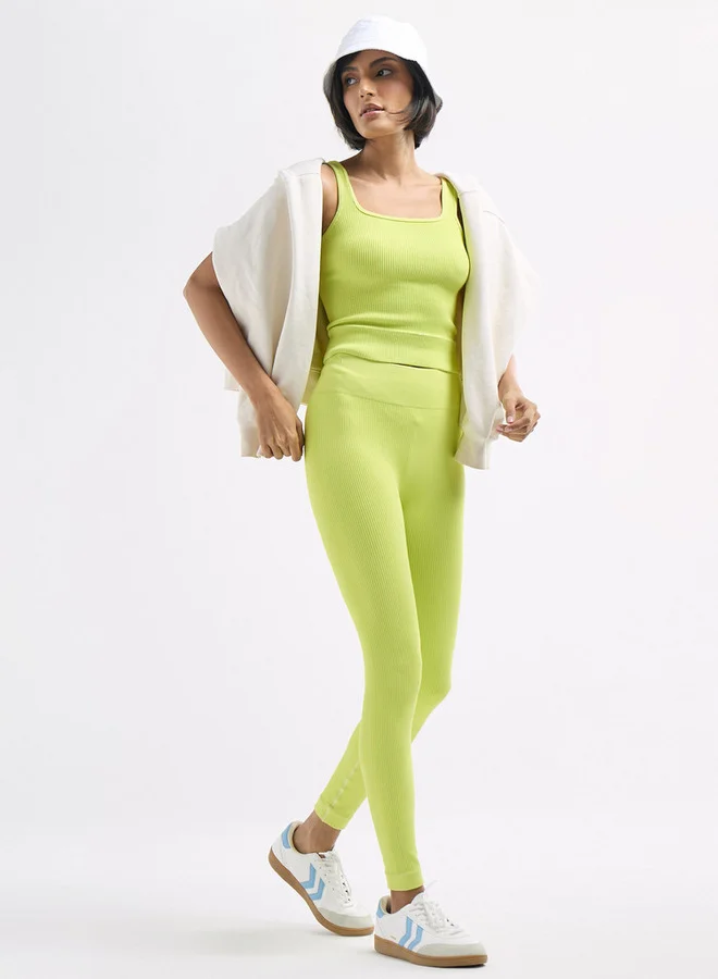 Splash FAV Ribbed Leggings with Elasticated Waistband