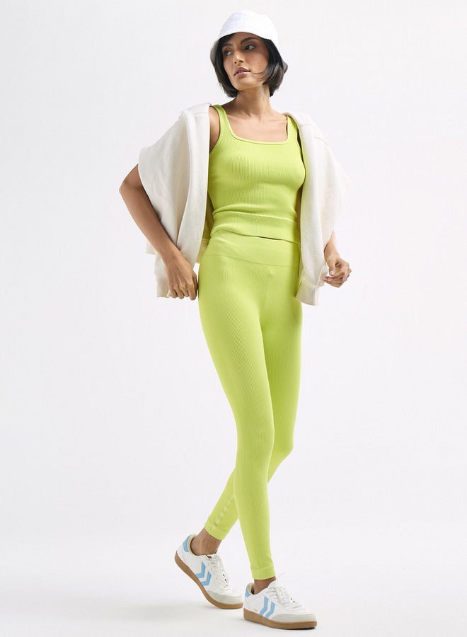 سبلاش فيڤ بنطلون ليقنز مضّلع بخصر مطّاطي - Image 2