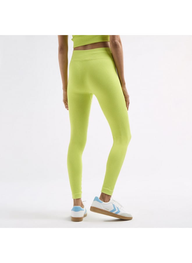 Splash FAV Ribbed Leggings with Elasticated Waistband  - Image 3