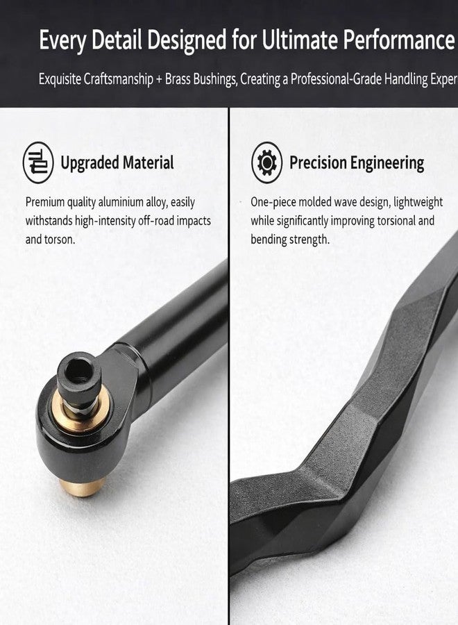 Tbest RC Car Steering Rod, RC Car Steering Pull Rod RC Tie Rod Link Rod Fit for 90018 1/10 RC Car Axial Wraith Steering Links Scx10 Ii Links - Image 2