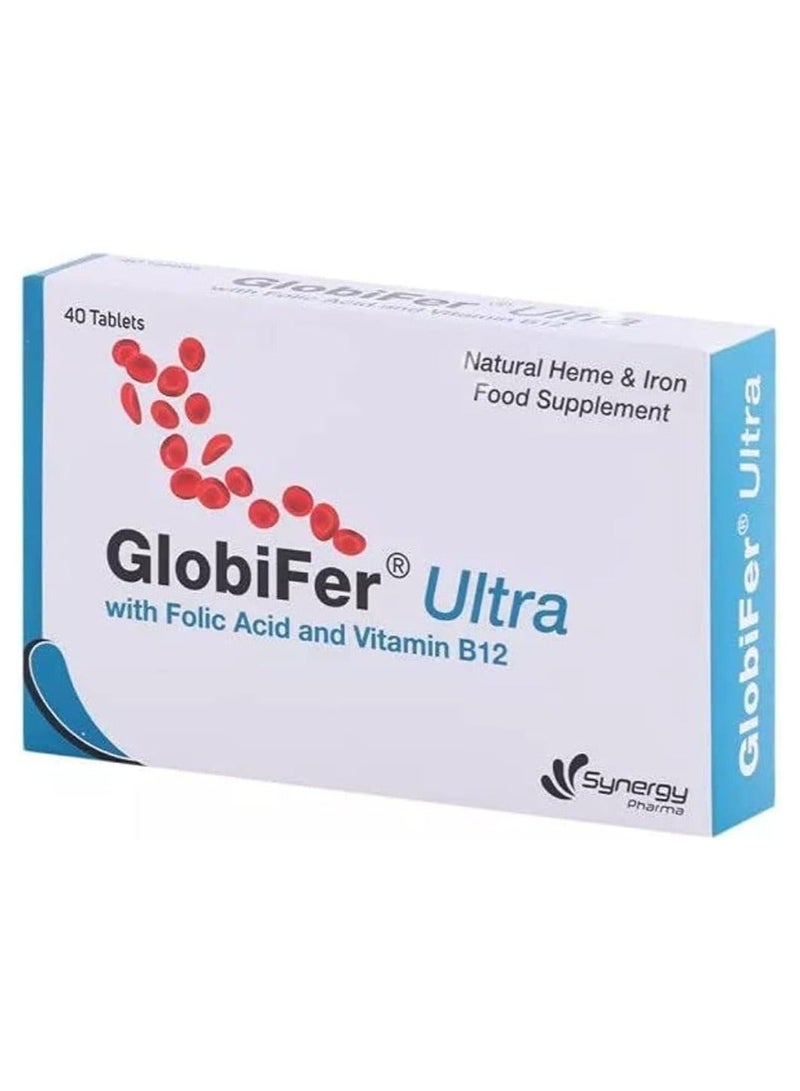 Globifer Ultra with Folic Acid & Vitamin B12, 40 tablets