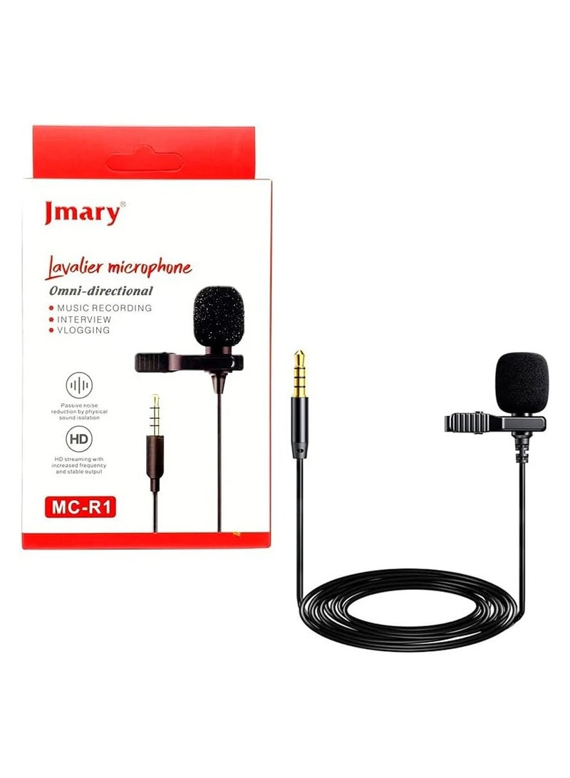 JMARY MC-R1 Professional Lavalier Microphone For Mobile And Laptop - Image 1
