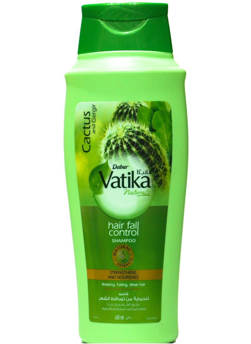 VATIKA Vatika Naturals Hair Fall Control Shampoo Cactus & Gergir 600 ML  - Image 1