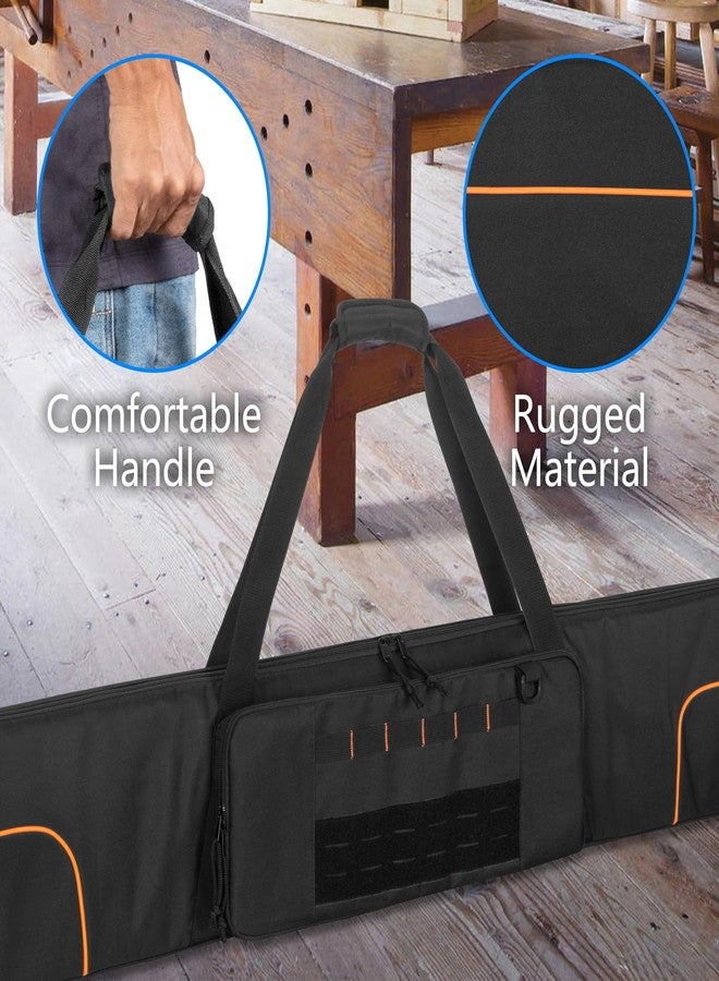 Rexmica Padded Carrying Bag for 2pcs Track Saw Guide Rail - Up to 59", Storage Bag with Large Zipper Pocket Compatible with Milwaukee/Dewalt/Makita/Festool Track Saw Guide Rail, Black (Bag Only) - Image 4
