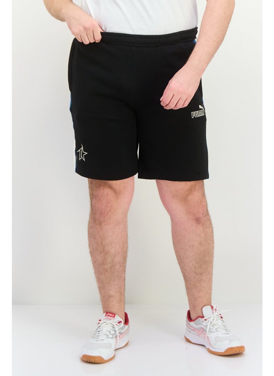 PUMA Men Regular Fit Embroidered Logo Walking Shorts, Black  - Image 1