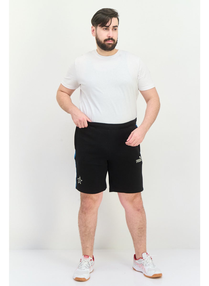 PUMA Men Regular Fit Embroidered Logo Walking Shorts, Black  - Image 2