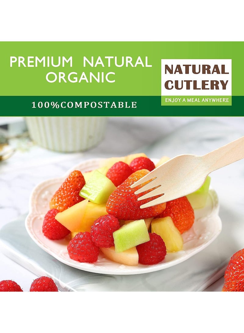 سي او أرماء طقم اشواك خشبية 40 قطعة خفيفة الوزن صديقة للبيئة قابلة للتحلل - Image 2