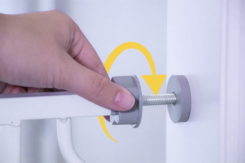 Regalo Easy Step 38.5-Inch Wide Walk Thru Baby Gate, Includes 6-Inch Extension Kit, Pressure Mount Kit, Wall Cups - Image 3