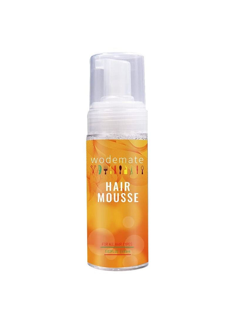 WodeMate - Mousse for Curly Hair, Wigs or Weaves, Ultra Firm Edge Control Mousse, Long-Lasting Frizz Control with a Flexible Touch, Hair Styling Mousse, Styling Foam for All Hair Types (150ML) - Image 1