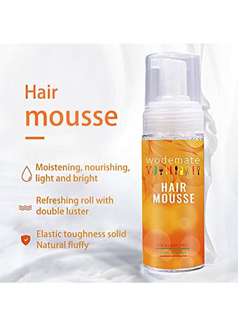 WodeMate - Mousse for Curly Hair, Wigs or Weaves, Ultra Firm Edge Control Mousse, Long-Lasting Frizz Control with a Flexible Touch, Hair Styling Mousse, Styling Foam for All Hair Types (150ML) - Image 1