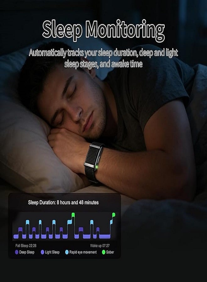 Smart Bracelet,Smart Health Wristband for Man&Women,Wearable Activity & Fitness Tracker Band, 24H Sleep Tracker,Health Data Monitor, Multi-Sport Mode Smart Wristband with Free APP - Image 5