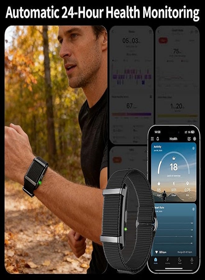 Smart Bracelet,Smart Health Wristband for Man&Women,Wearable Activity & Fitness Tracker Band, 24H Sleep Tracker,Health Data Monitor, Multi-Sport Mode Smart Wristband with Free APP - Image 3