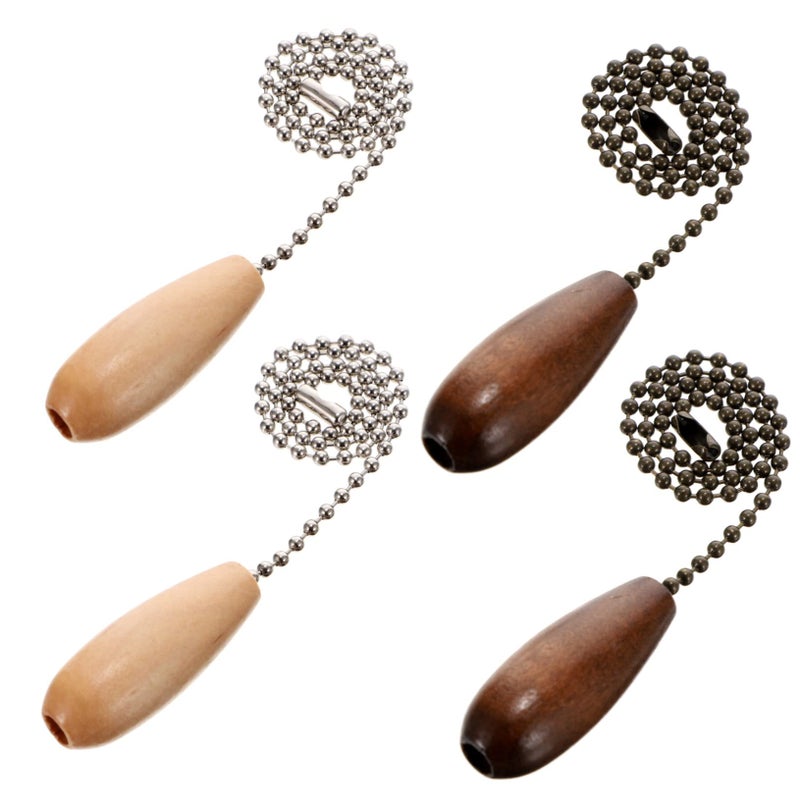 Silver Antique Bronze Replacement Fan Pull Chain Pendant Set For Ceiling Fans Lighting Fixtures - Image 2