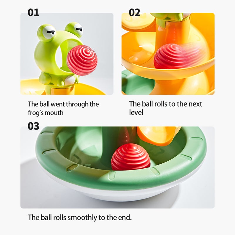 Cartoon Ball Drop Toys for 18 Months+ Baby Toddlers Tumbler Ball Toy Track Ball Toys with 2 Colorful Balls Educational Toys for Boys Girls - Image 2