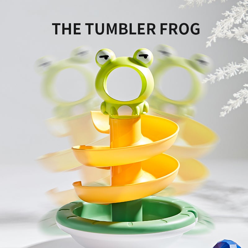 Cartoon Ball Drop Toys for 18 Months+ Baby Toddlers Tumbler Ball Toy Track Ball Toys with 2 Colorful Balls Educational Toys for Boys Girls - Image 5