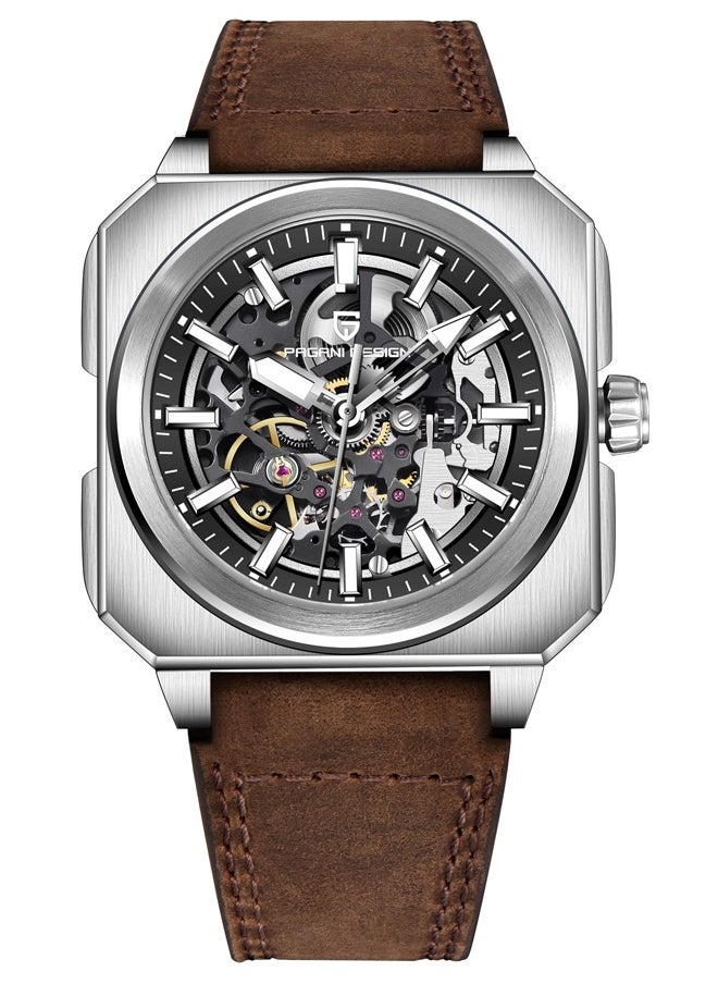 PAGANI DESIGN New Men's Mechanical Watches, PU Leather Strap, Waterproof, Comfortable And Versatile, Luminous Hands, Imported Movement.PD1791  - Image 1