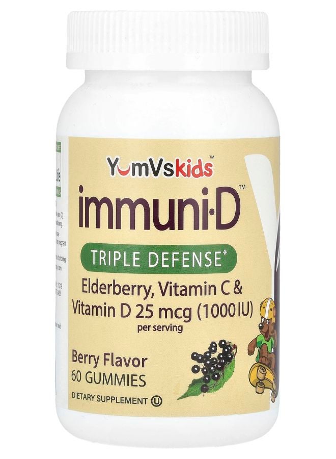 Kid's Immuni-D™ Elderberry Vitamin C & Vitamin D Berry 60 Gummies