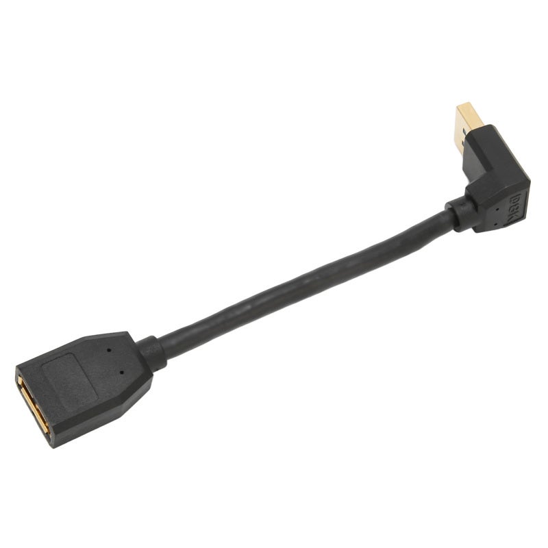 Displayport Extension Cable 90 Degree Right Angle Male To Female - 7680x4320 8K 60Hz Gold Plated Connectors DP Extender for Gaming Monitor Projector - Image 3
