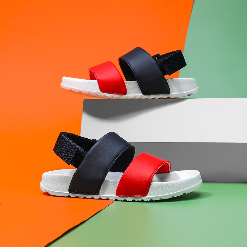Children'S Sandals 2022 Boys And Girls Kids Baby Soft Bottom Open Toe Sports Beach Shoes - Image 2