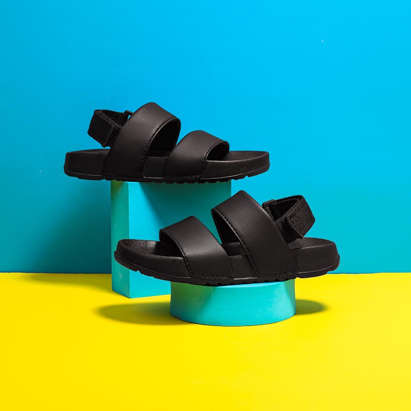 Children'S Sandals 2022 Boys And Girls Kids Baby Soft Bottom Open Toe Sports Beach Shoes - Image 5