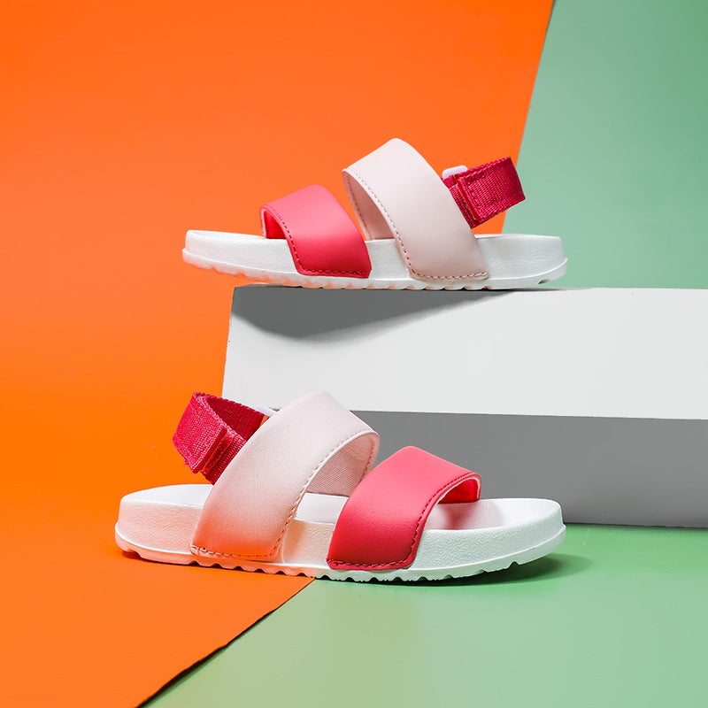 Children'S Sandals 2022 Boys And Girls Kids Baby Soft Bottom Open Toe Sports Beach Shoes - Image 3