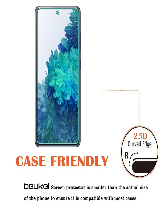 beukei (4 Pack) Compatible for Samsung Galaxy S20 FE 5G / Galaxy S20 FE 5G UW [ Not Fit S20/S21FE/S21] Screen Protector Tempered Glass,Touch Sensitive,Case Friendly, 9H Hardness - Image 4