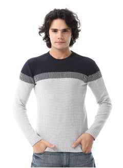 Wool Men Pullover With Multi Design