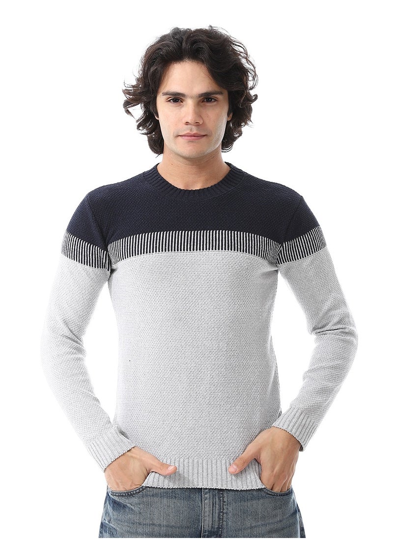 Caesar - Wool Men Pullover With Multi Design - Image 1