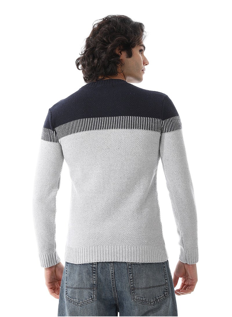 Caesar - Wool Men Pullover With Multi Design - Image 1