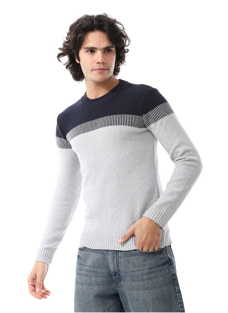 Caesar - Wool Men Pullover With Multi Design - Image 1