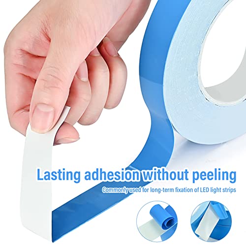 HOAOH Thermal Adhesive Tape, 25m x 15mm x 0.20mm Double Side Thermal Tapes Cooling Heatsink Pad Apply to LED, IGBT IC Chip Computer CPU GPU Modules MOS Tube SSD Drives - Image 5