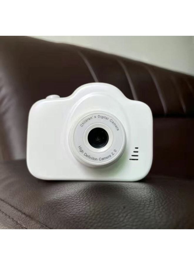 Generic High-definition Dual-lens Digital Camera Can Take Photos Transfer To Mobile Phone Student Party Gift Recording Camera-Body Color:High-definition Double-shot Moonlight White  -8G Memory Card Can Store About 500 Photos  - Image 1