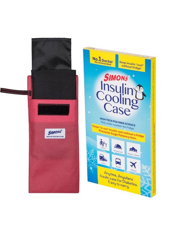 Simon's Insulin cooling case for diabetes patients, keep insulin cool travel pouch (Color : Red) - Image 1