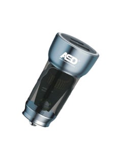 ASD ASD-CC06 Type-C + USB 2 in 1 Car Charger, 20W Type-C + 18W USB-C Car Adapter, With C to C Cable, iPhone Car Charger with PD + QC 3.0, for iPhone 15/14/13/12 series and Samsung Galaxy all phones, iPad pro, Air pods and More 