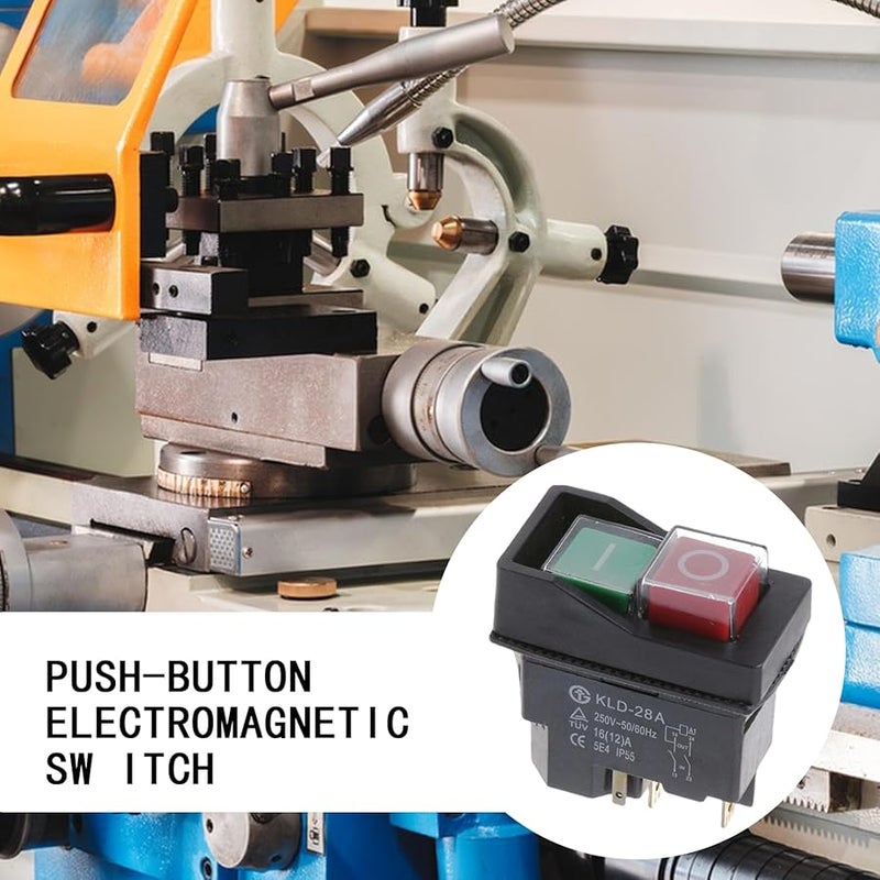 4 Pin AC 250V 16A Electromagnetic Magnetic Starter for Power Tools and Industrial Machinery - Image 4