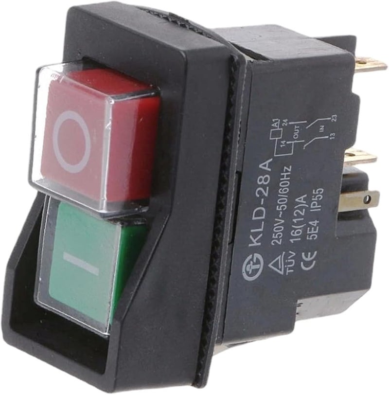 4 Pin AC 250V 16A Electromagnetic Magnetic Starter for Power Tools and Industrial Machinery - Image 2