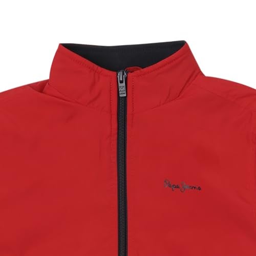 Pepe Jeans Boys Red Full Sleeve Lightweight Jacket - Image 2