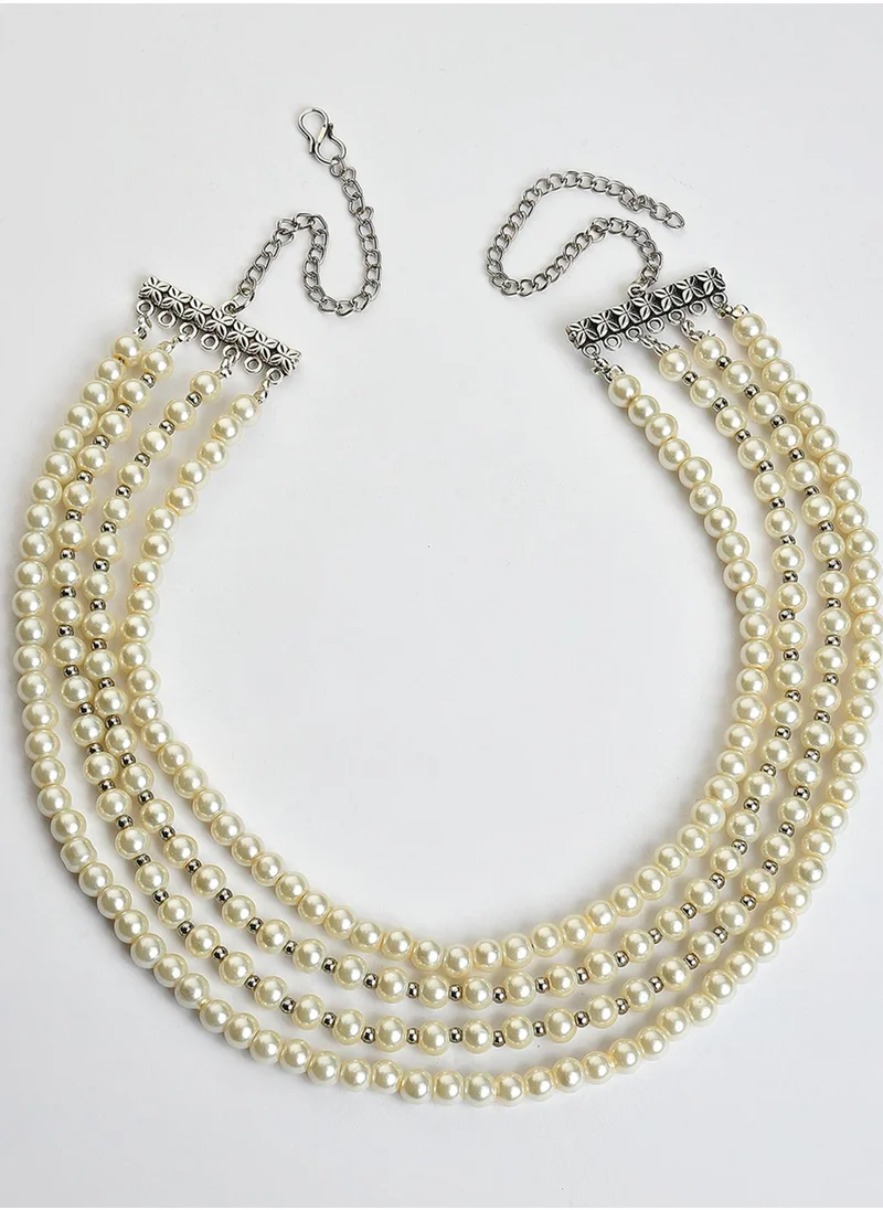 SOHI Statement Pearls Necklace