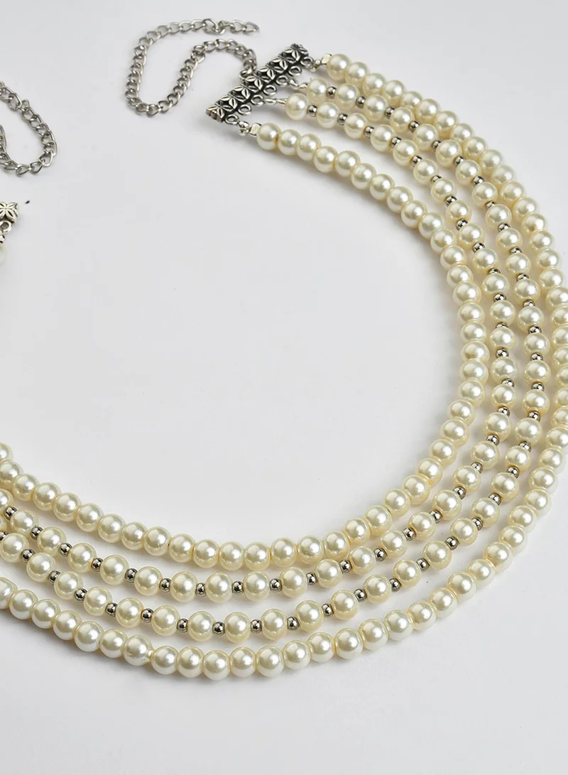 SOHI Statement Pearls Artificial Necklace Jewellery