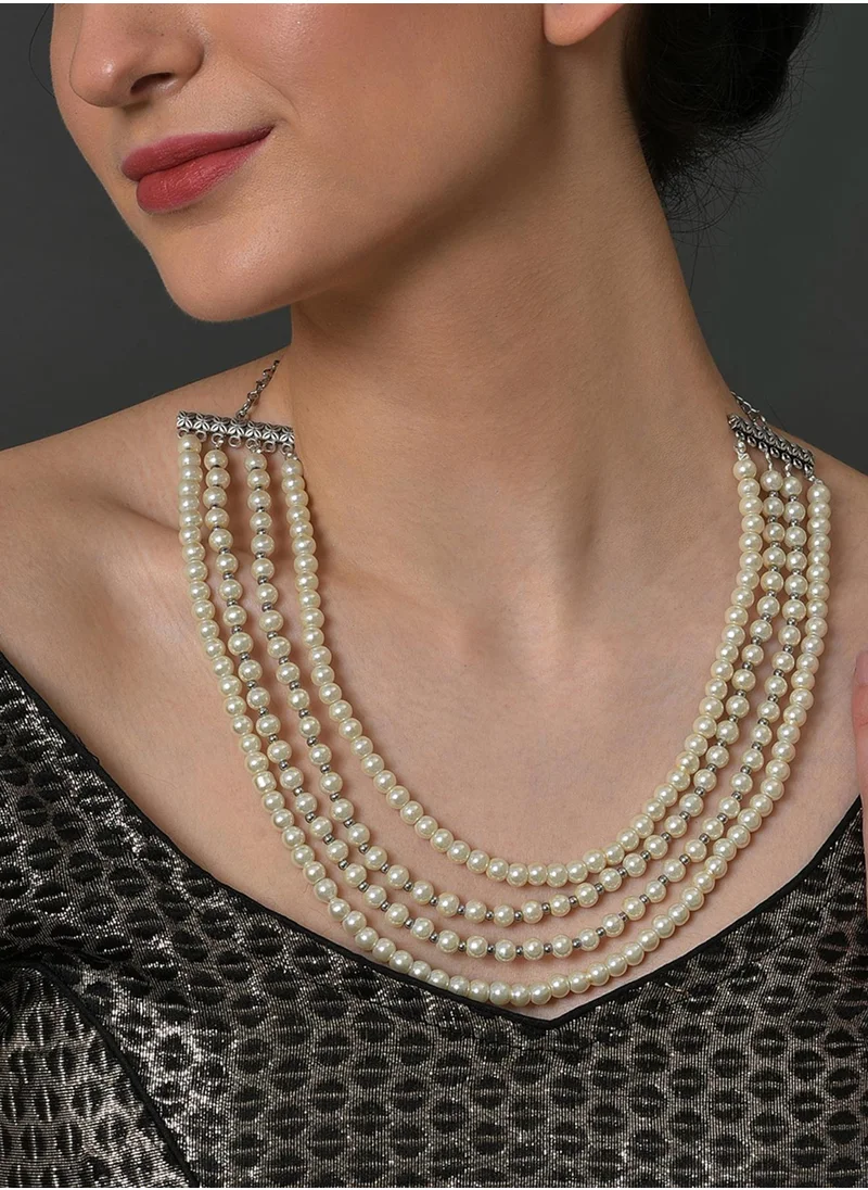 SOHI Statement Pearls Necklace