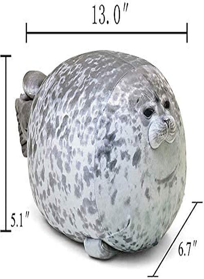 ETAOLINE Chubby Blob Seal Pillow Cute Seal Plush Toy Cotton Stuffed Animals (Small) - Image 5