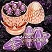ARUOHHA DND Metal Dice Copper Purple Dragon Egg Dice with Rotating Dragon Egg Shell Role Playing Game RPG Polyhedral D and D Dice Set D20 D12 D10 D8 D6 D4 - Image 2