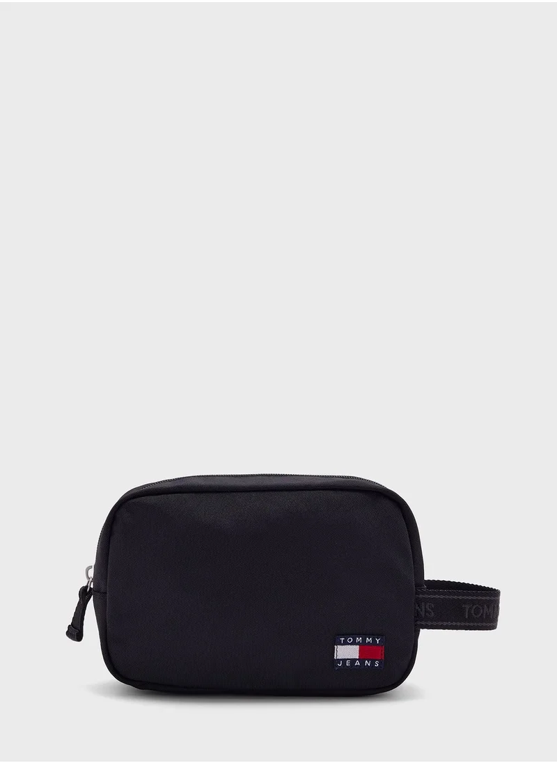 TOMMY JEANS Heritage Leather Washbag